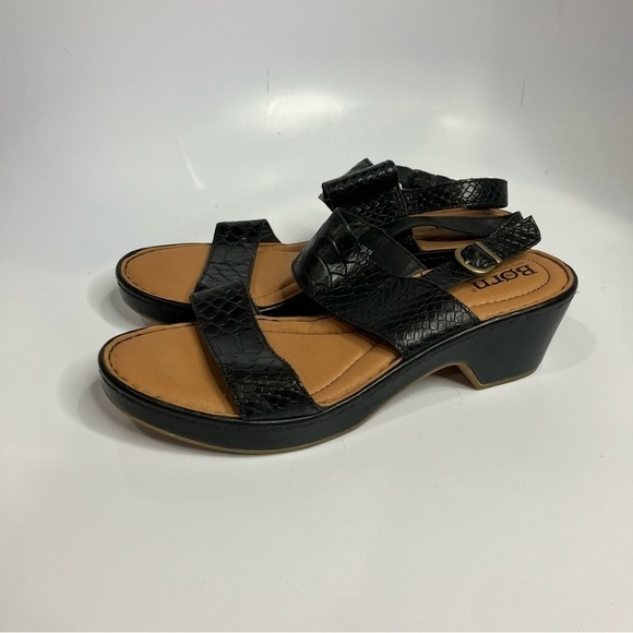 Born black leather clog Sandals size 8 - Picture 3 of 6